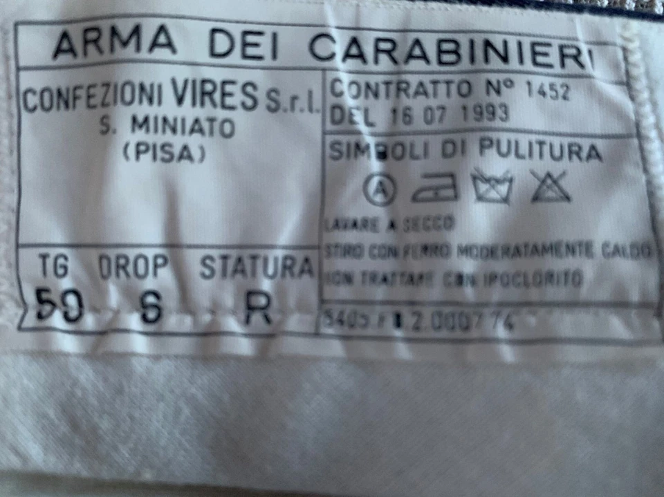 Uniform Carabinieri Italien - Bild 3 von 4