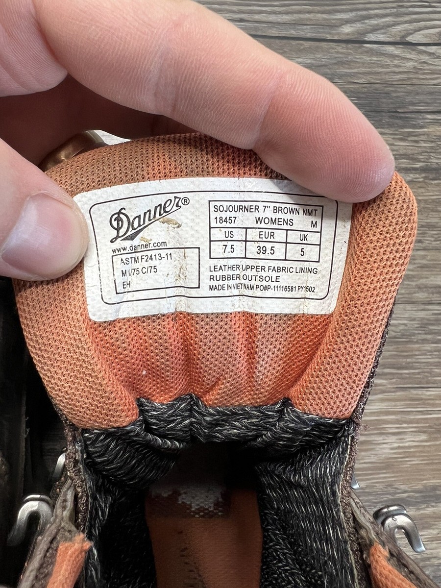 DANNER WOMEN'S SOJOURNER 7” BROWN COMPOSITE TOE BOOTS 18457 DANNER WOMEN'S SOJOURNER 7” BROWN COMPOSITE TOE BOOTS 18457