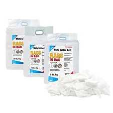 Stracci T-Shirt Maglia Bianca Premium - Panno Pulizia Bulk, Uso Multiuso - Sacchetti