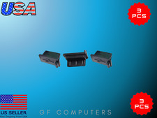 3 USB Port Anti-Dust Cover Cap for USB 2.0  3.0 - Black, White, or Clear