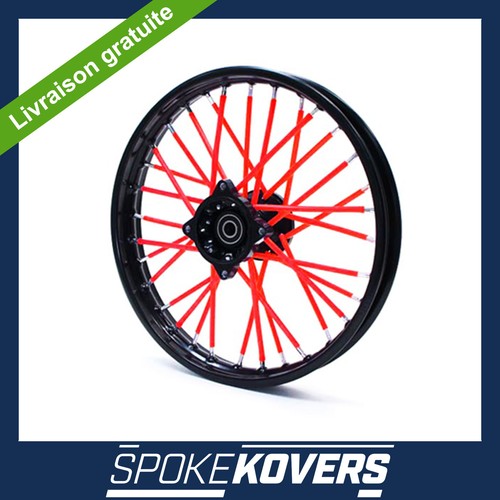 COUVRES RAYONS MOTOCROSS MOTO CROSS MX ENDURO ROUE JANTE SPOKE COVERS SKINS PIT - 第 4/9 張圖片