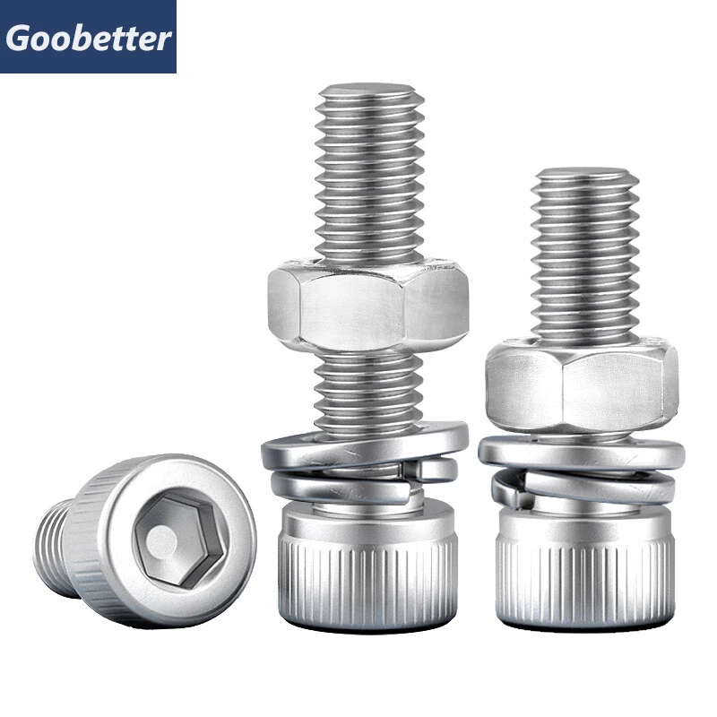 Zylinderkopf Innensechskantschrauben Mutter Unterlegscheibe DIN912 M2 M2.5 M3 M4 - Bild 3 von 4