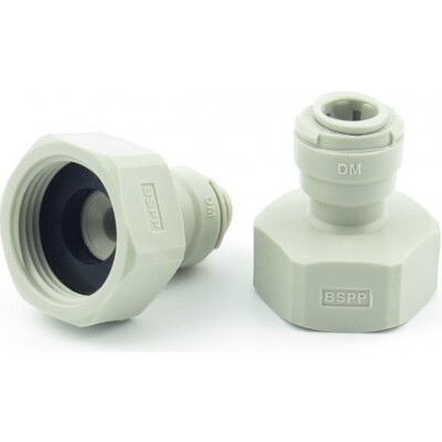 WASSERANSCHLUß 3/4'' Innengewinde IG x 3/8'' SCHLAUCH für UMKEHROSMOSE Wasserfilte
