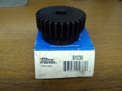 New In Box Martin Steel Spur Gear S1230 1/2" Inch Bore B403 - Picture 2 of 2