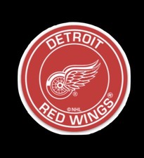 DETROIT RED WINGS  Logo Sticker  Puck Stickers Car  NHL Hockey Decal Ice