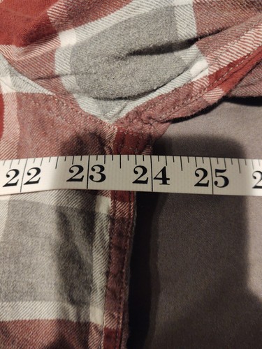 Lucky Brand Shirt Mens X-Large Plaid Long Sleeve Button Up Red Lightweight - Picture 7 of 10