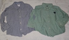 Dress Shirt Lot Chaps White Green Carter's Blue Stripe 24 months 18-24 *W24