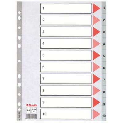 5902812001051 Przekładka A4 PP 1-10 numeryczna, ESSELTE 100105 ESSELTE