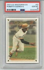 2007 UPPER DECK MASTERPIECES ROBERTO CLEMENTE CARD PIRATES PSA 10 LOW POP RARE