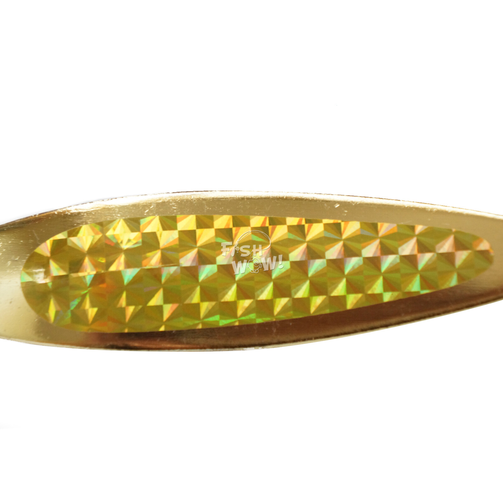 15pcs 2oz Fishing Spoons Trolling Flutter Treble Hook Casting Jigs Gold tape NEW - Image 8