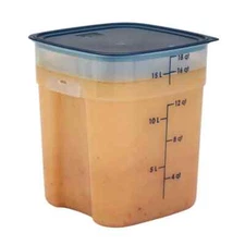 Cambro 22SFSPROPP190 CamSquare Fresh Pro 22 Qt Polypropylene Food Container