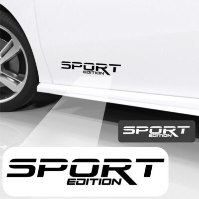 Sport Edition Aufkleber 2x Schwarz Styling Vinyl Car Sticker 30x5 cm N191221G