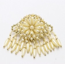Vintage Handmade Beaded Hair Clip