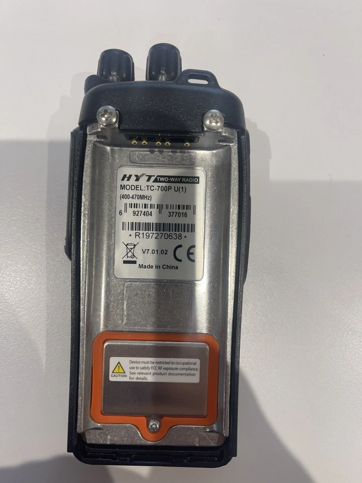 HYT TC-700P  TWO WAY RADIO with Headset Model SEP-290/TC700P D-SHAPE - Image 2 of 4