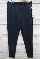 Jogger Pants Five by Five by Master Piece Mens Size Large Blue Marled Slim New