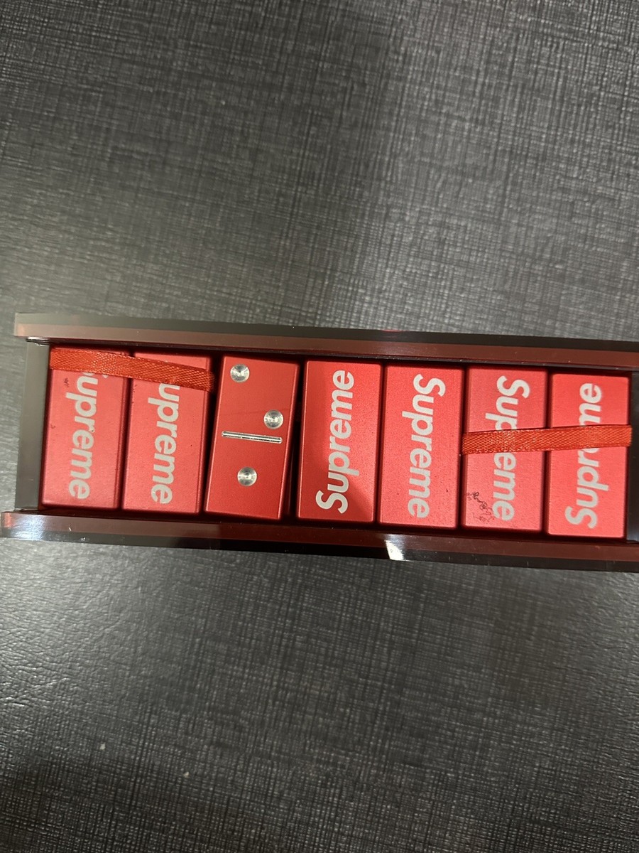 SUPREME/ ALUMINUM DOMINO SET RED/ FW22 WEEK 4 (100