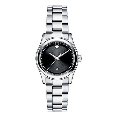 Movado 0606482 Sportivo Black Museum Dial Stainless Steel Women's