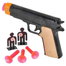 6 Inch Soft Dart Shooter Police Action Play Set Halloween /Cosplay Pistol Gun
