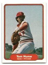 Tom Hume 1982 Fleer Baseball #69 Cincinnati Reds