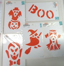 STENCILS SET OF 5..HALLOWEEN
