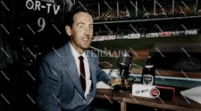 DF872 Vin Scully At Ebbets Field Lucky Strike 8x10 11x14 16x20 Colorized Photo