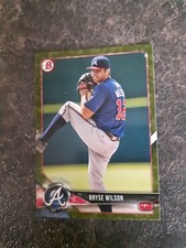 2018 Topps Bowman Prospects Rookie Bryse Wilson RC Card# BP135. rookie card picture