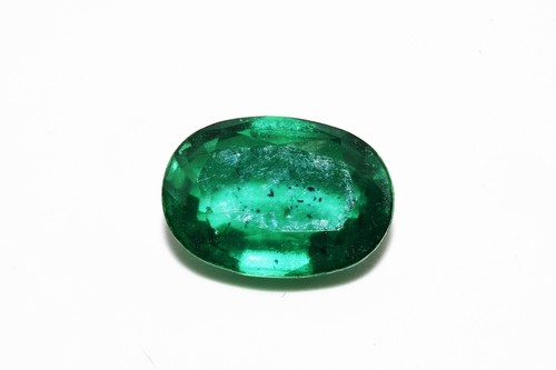 $395 6.96CT Loose Lab Created Green Doublet Emerald, Oval Cut 13.88x10.02MM