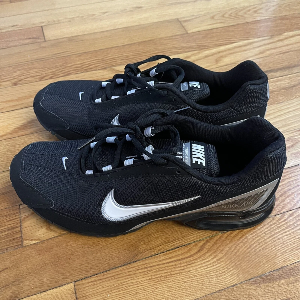 Nike Air Max Torch 3 Mens Running Shoes Black White 319116 011