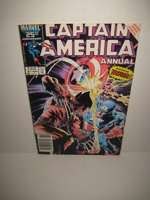 Captain America Annual # 8 Newsstand Classic Mike Zeck Wolverine Cover