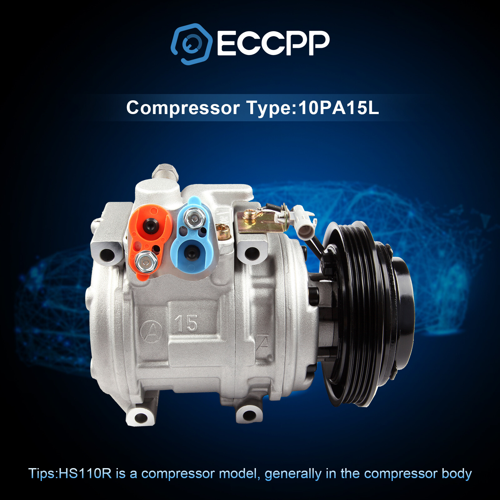 ECCPP A C AC Compressor For 1995 2004 For Toyota Tacoma 3 5L CO 10246C 