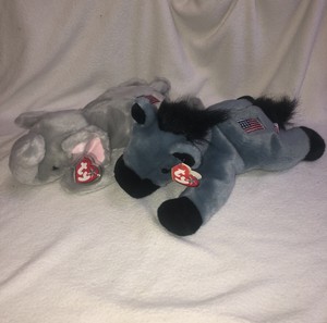 ty beanie babies righty the elephant