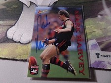 ESSENDON BOMBERS - MARK HARVEY SIGNED AFL 1995 Select CARD C1