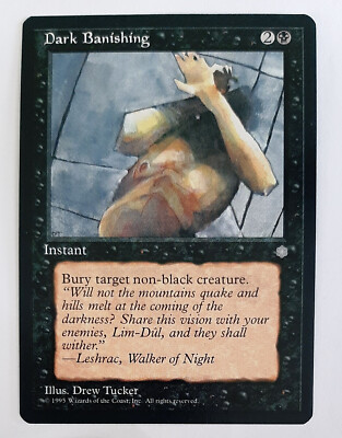  DARK BANISHING  ICE AGE 1995 EISZEIT  NM  BLACK  MAGIC THE GATHERING  MTG