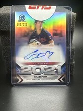 CHASE PETTY Topps Bowman Chrome Draft Class Of 2021 AUTO REFRACTOR /250 C21-CP