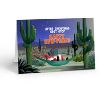 Western Happy New Year Card - 12 New Year Cards & Envelopes - 16302