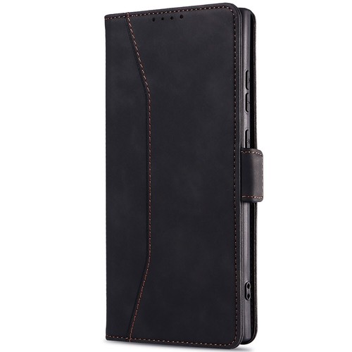 Custodia portafoglio flip pelle nera per Samsung Galaxy S25/S25Plus/S25 Ultra 5G - Foto 12 di 21