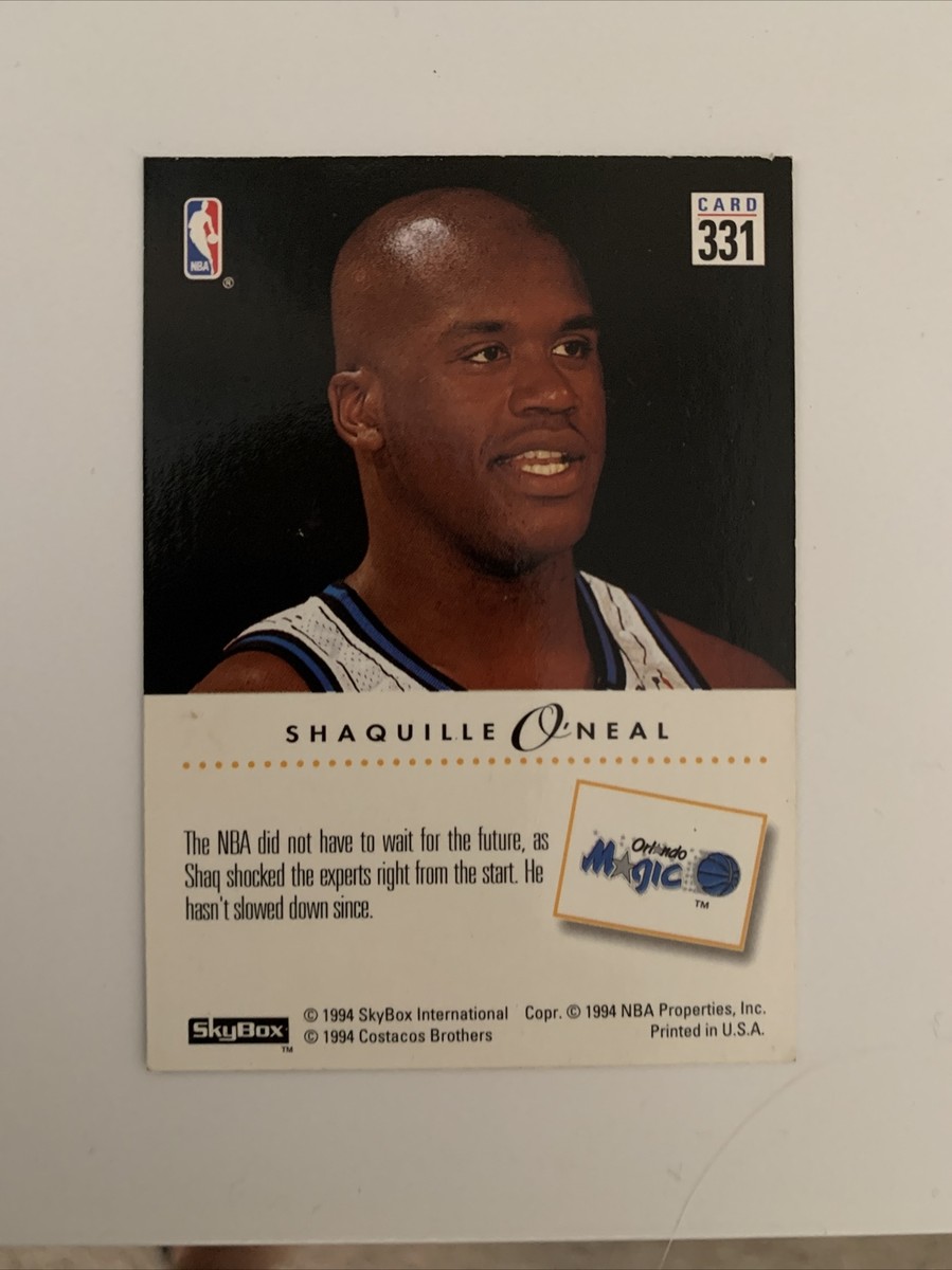 1994 SkyBox Shaquille O'Neal #331 Basketball Card FUTURE SHOCK