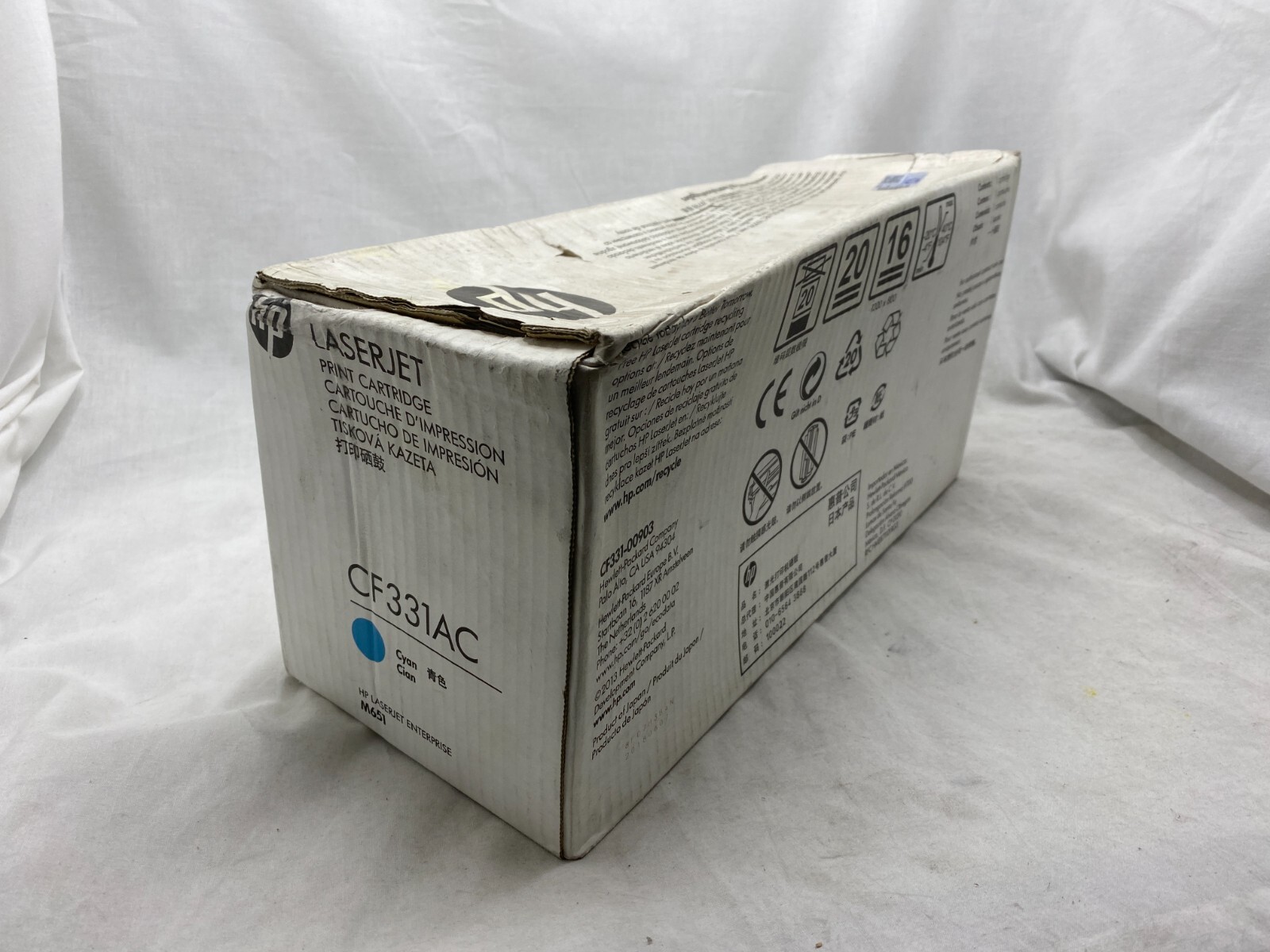 CF331AC (CF331A) OEM HP Cyan Toner. Minor Damaged Box | eBay