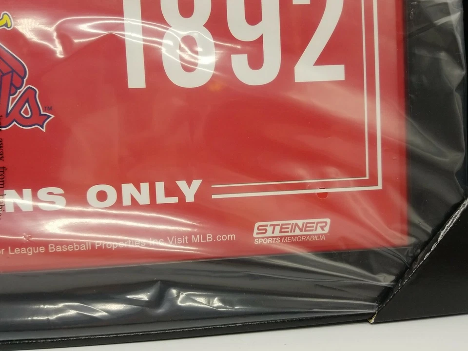 St Louis Cardinals "Est 1892 Man Cave Cardinals Fans Only!" Framed Print Steiner - Image 3 of 4