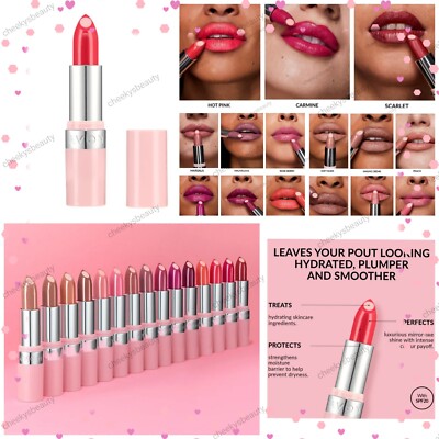 Avon Hydramatic Shine Hyaluronic Infused Lippenstift, Wählen Sie Ihren Farbton, Neu & Originalverpackt