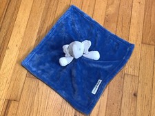Blankets  Beyond Gray Elephant Blue Security Blanket/Lovey