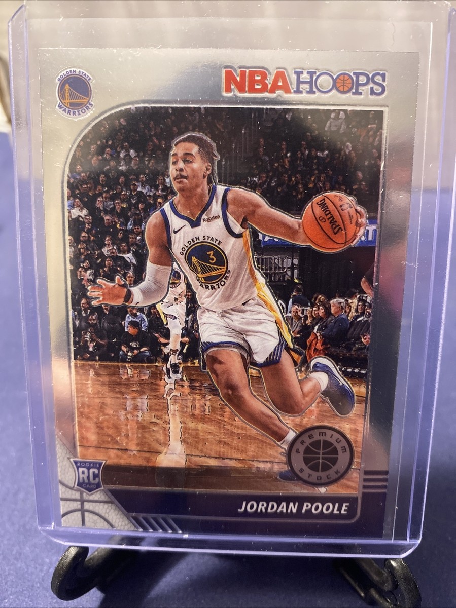 その他 2019 NBA Hoops Jordan Poole Autographed 2019-20 Panini NBA Hoops Premium Stock JORDAN POOLE Rookie