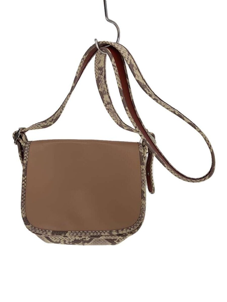 COACH Shoulder Bag Leather BEG F11760