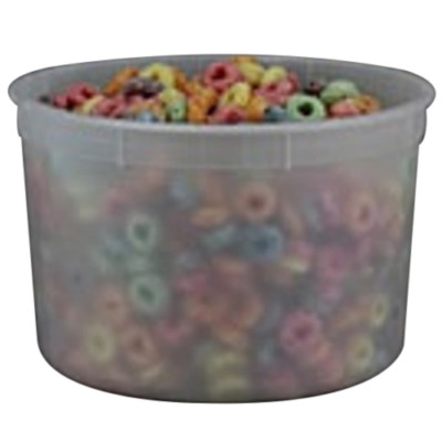 Berry Plastic HDPE Food Tub Clear, 64 oz. | 200/Case