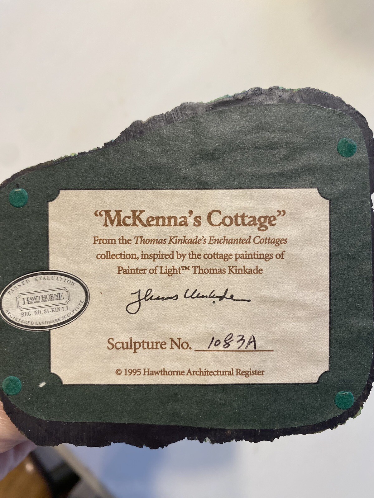 MCKENNA'S COTTAGE THOMAS KINKADE ENCHANTED COTTAGES 1995 eBay