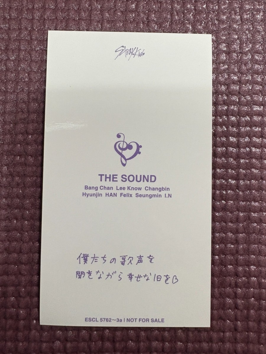 stray kids the sound サイン入りフォト　スンミン Stray Kids『THE SOUND』Special Site
