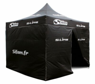 BARNUM Pavillon Pub 3x3m - Stahlkonstruktion - 30kg Polyesterplane: 250gr/m²