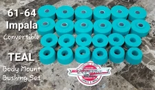 Body Mount Bushings COLORS - 61-64 Chevrolet Impala Convertible