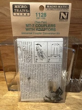 N Scale Micro-Train Couplers 1128 SHORT T-SHANK W / ADAPTORS 001-128 NEW