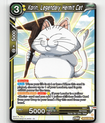 GOD_koutan.99 DBS CCG Korin, Legendary Hermit Cat - Critical Blow | eBay